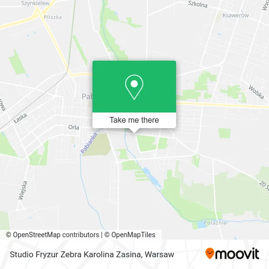 Карта Studio Fryzur Zebra Karolina Zasina