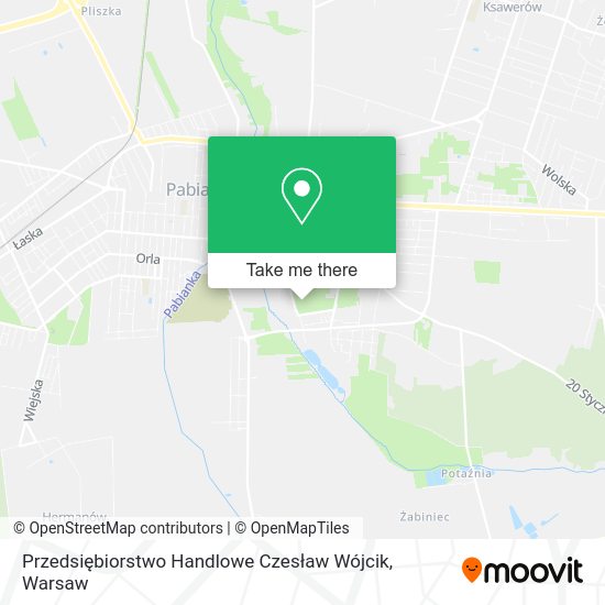 Przedsiębiorstwo Handlowe Czesław Wójcik map