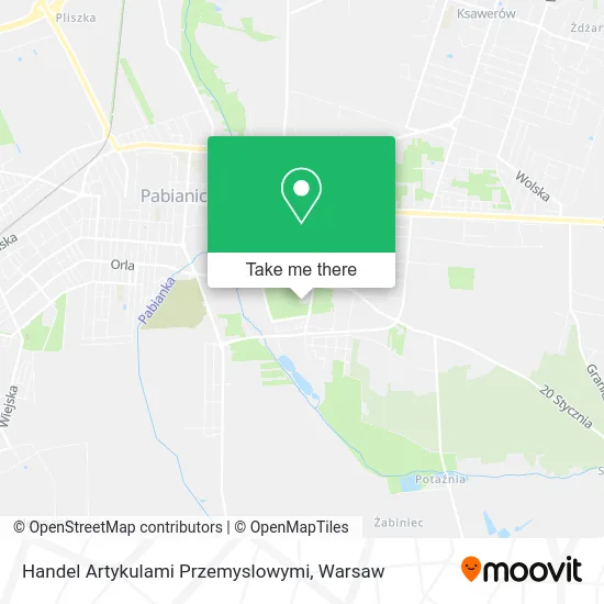 Карта Handel Artykulami Przemyslowymi