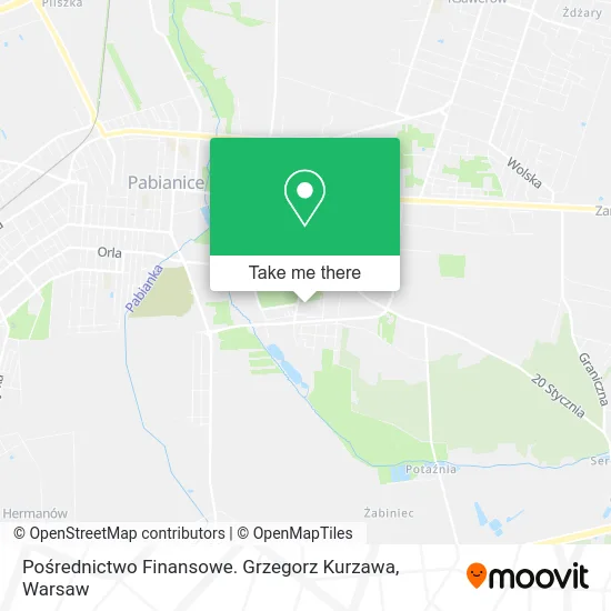 Pośrednictwo Finansowe. Grzegorz Kurzawa map