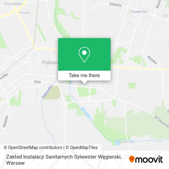 Zakład Instalacji Sanitarnych Sylwester Węgierski map