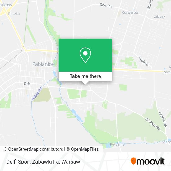 Delfi Sport Zabawki Fa map