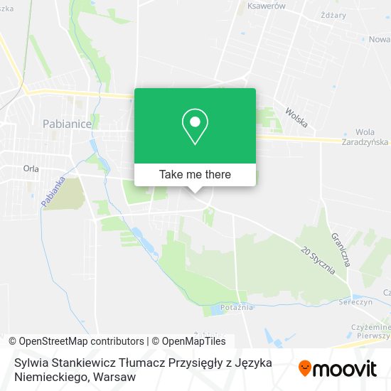 Sylwia Stankiewicz Tłumacz Przysięgły z Języka Niemieckiego map