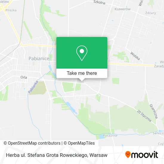 Herba ul. Stefana Grota Roweckiego map