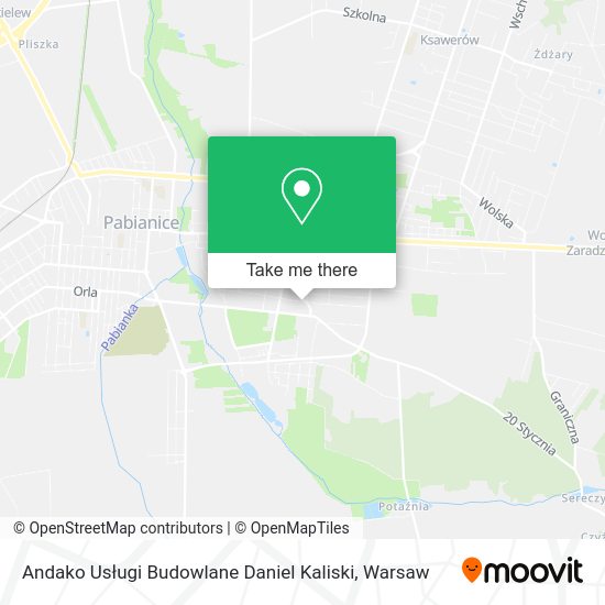 Andako Usługi Budowlane Daniel Kaliski map