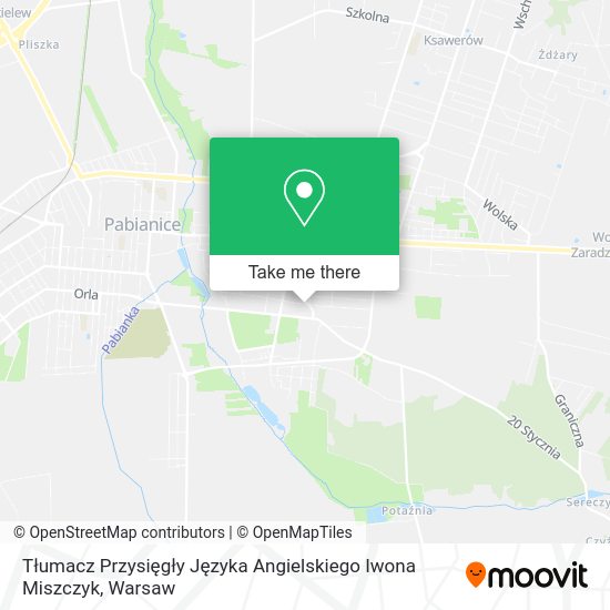 Tłumacz Przysięgły Języka Angielskiego Iwona Miszczyk map