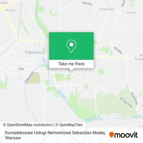 Kompleksowe Usługi Remontowe Sebastian Madej map