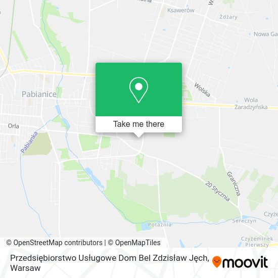 Przedsiębiorstwo Usługowe Dom Bel Zdzisław Jęch map