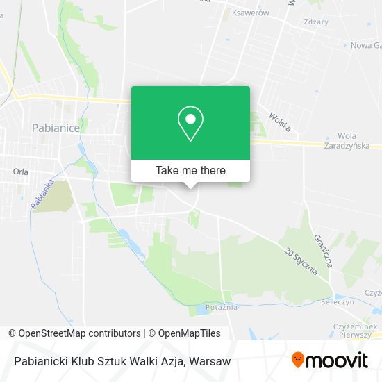 Pabianicki Klub Sztuk Walki Azja map