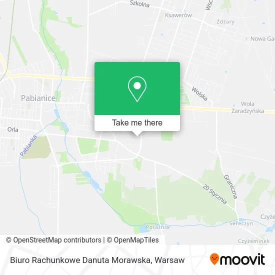 Карта Biuro Rachunkowe Danuta Morawska