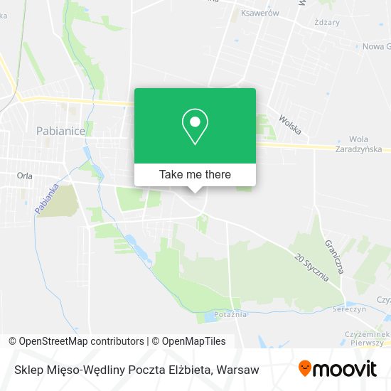 Sklep Mięso-Wędliny Poczta Elżbieta map