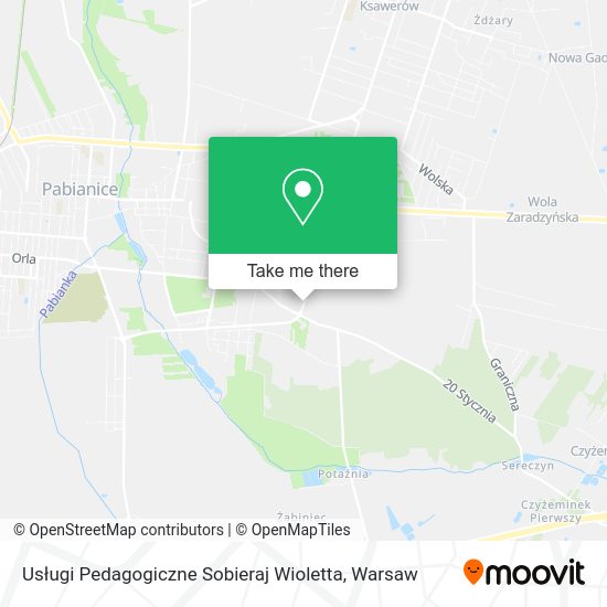 Usługi Pedagogiczne Sobieraj Wioletta map