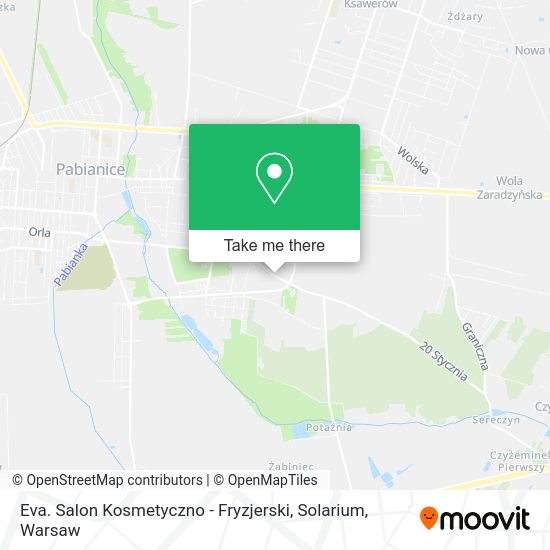 Eva. Salon Kosmetyczno - Fryzjerski, Solarium map