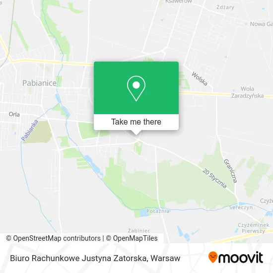 Карта Biuro Rachunkowe Justyna Zatorska