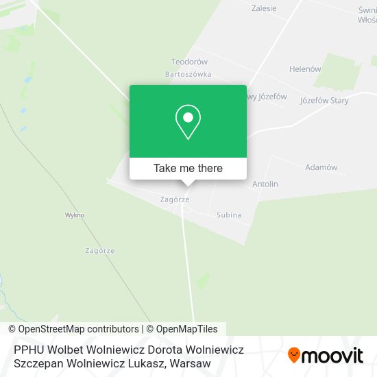 PPHU Wolbet Wolniewicz Dorota Wolniewicz Szczepan Wolniewicz Lukasz map