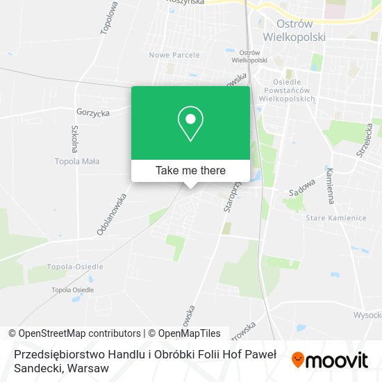 Przedsiębiorstwo Handlu i Obróbki Folii Hof Paweł Sandecki map