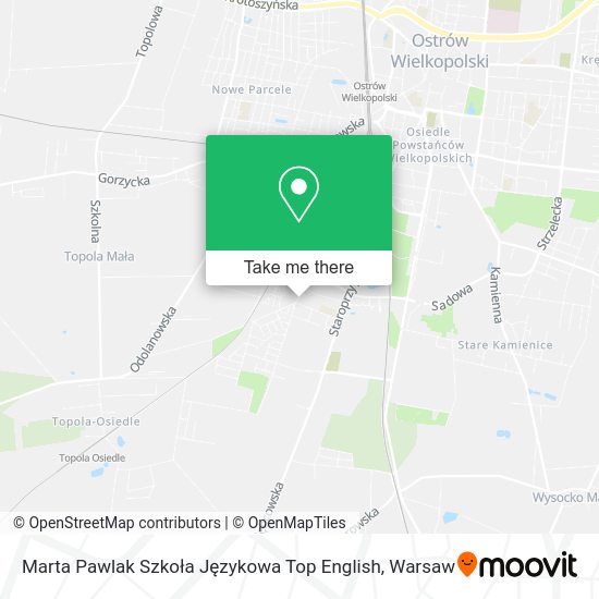 Marta Pawlak Szkoła Językowa Top English map