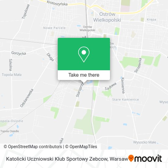 Katolicki Uczniowski Klub Sportowy Zebcow map