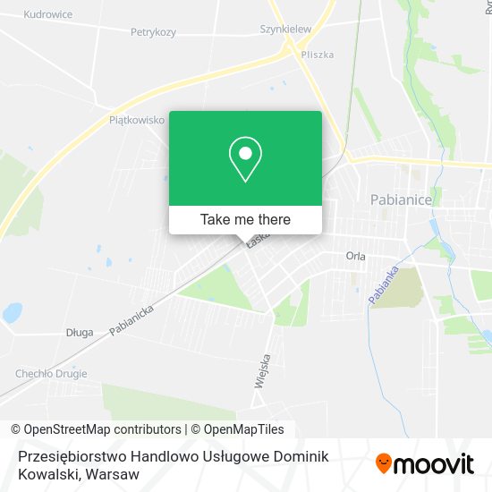 Przesiębiorstwo Handlowo Usługowe Dominik Kowalski map