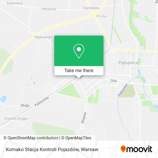 Komako Stacja Kontroli Pojazdów map