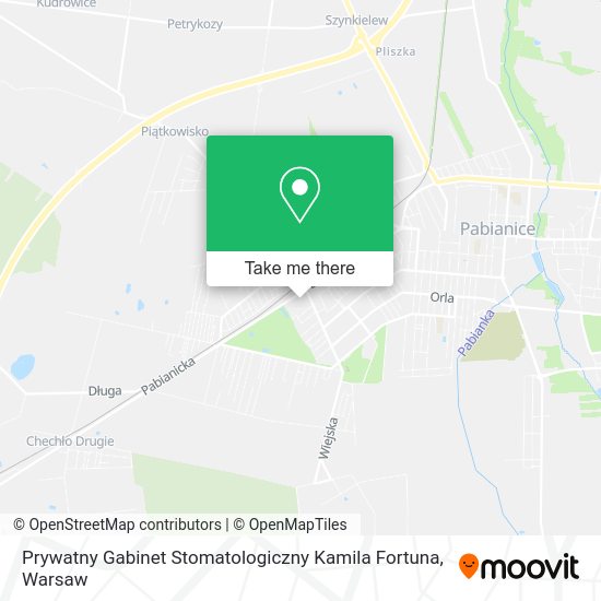 Prywatny Gabinet Stomatologiczny Kamila Fortuna map