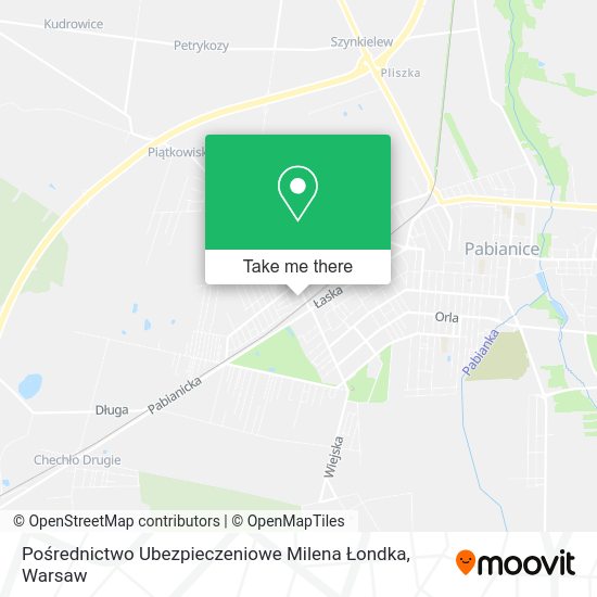 Pośrednictwo Ubezpieczeniowe Milena Łondka map