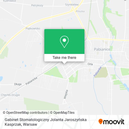 Gabinet Stomatologiczny Jolanta Jaroszyńska Kasprzak map