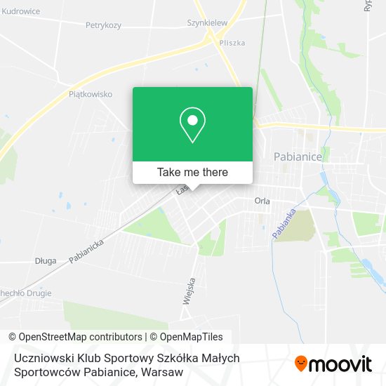 Uczniowski Klub Sportowy Szkółka Małych Sportowców Pabianice map