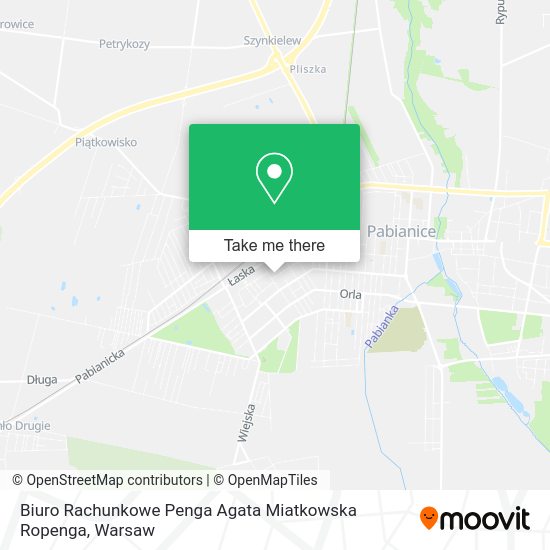 Biuro Rachunkowe Penga Agata Miatkowska Ropenga map