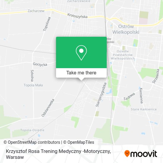 Карта Krzysztof Rosa Trening Medyczny -Motoryczny