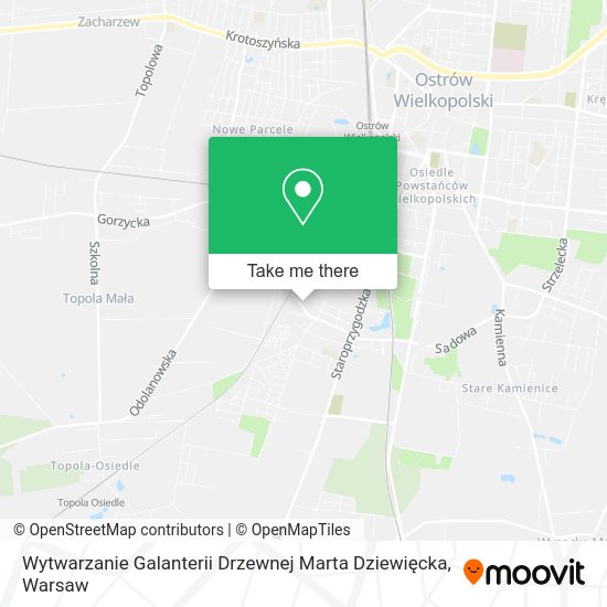 Wytwarzanie Galanterii Drzewnej Marta Dziewięcka map