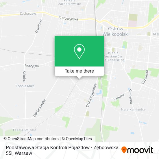 Podstawowa Stacja Kontroli Pojazdów - Zębcowska 55i map