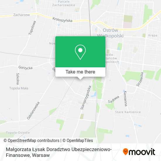 Małgorzata Łysak Doradztwo Ubezpieczeniowo-Finansowe map