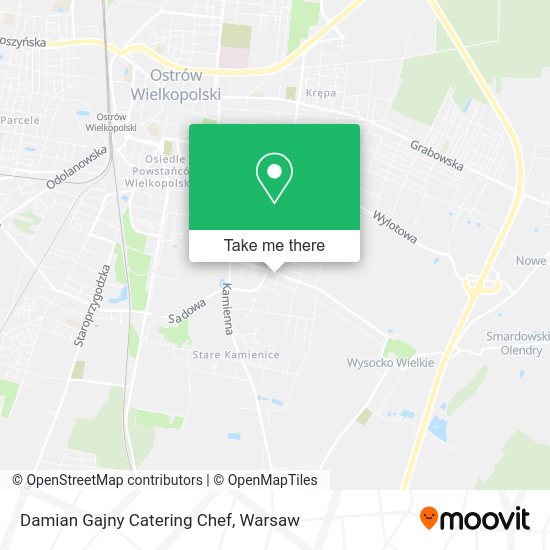 Damian Gajny Catering Chef map