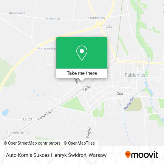 Auto-Komis Sukces Henryk Świdroń map