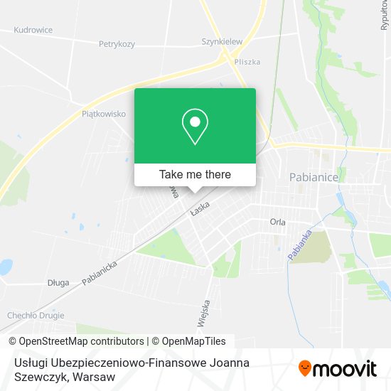 Usługi Ubezpieczeniowo-Finansowe Joanna Szewczyk map