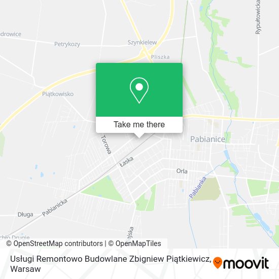 Usługi Remontowo Budowlane Zbigniew Piątkiewicz map