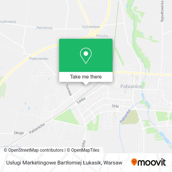 Usługi Marketingowe Bartłomiej Łukasik map