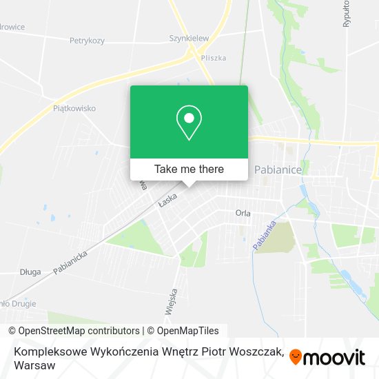 Kompleksowe Wykończenia Wnętrz Piotr Woszczak map