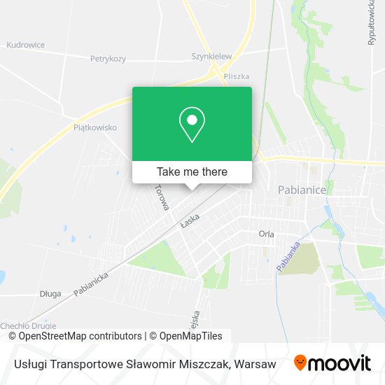 Usługi Transportowe Sławomir Miszczak map