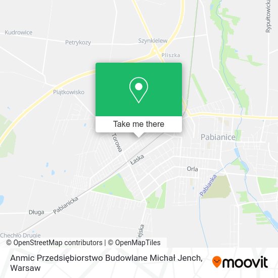 Anmic Przedsiębiorstwo Budowlane Michał Jench map