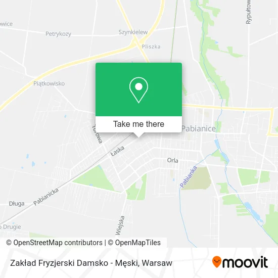 Zakład Fryzjerski Damsko - Męski map