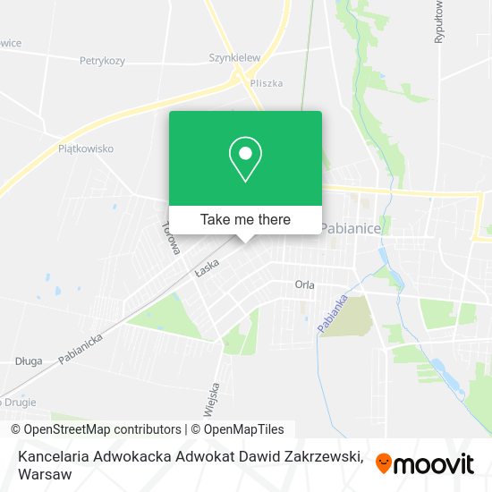 Kancelaria Adwokacka Adwokat Dawid Zakrzewski map