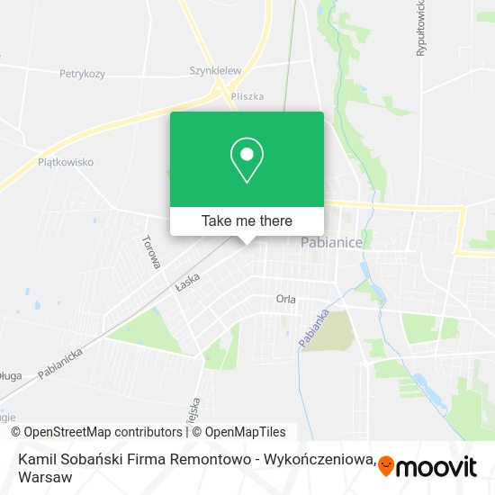 Kamil Sobański Firma Remontowo - Wykończeniowa map