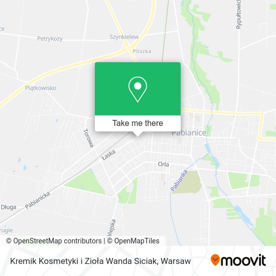 Kremik Kosmetyki i Zioła Wanda Siciak map