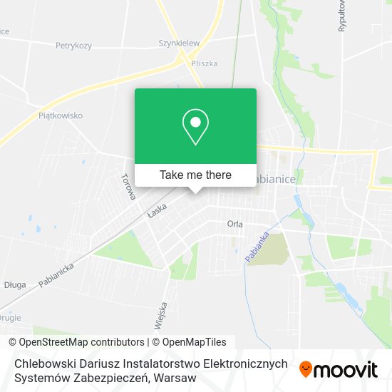 Chlebowski Dariusz Instalatorstwo Elektronicznych Systemów Zabezpieczeń map