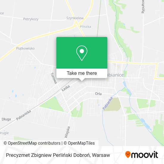 Precyzmet Zbigniew Perliński Dobroń map