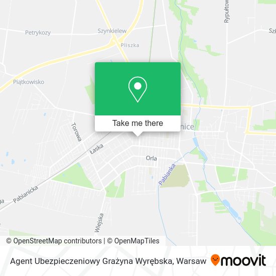 Agent Ubezpieczeniowy Grażyna Wyrębska map