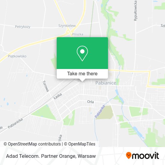 Adad Telecom. Partner Orange map