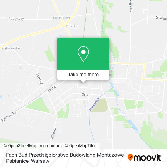 Fach Bud Przedsiębiorstwo Budowlano-Montażowe Pabianice map